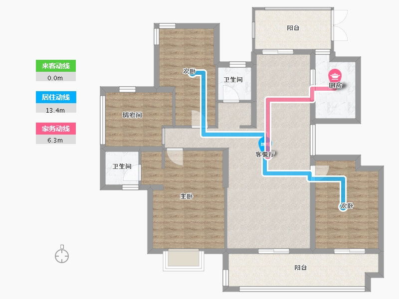 山东省-临沂市-宝德和園-112.00-户型库-动静线