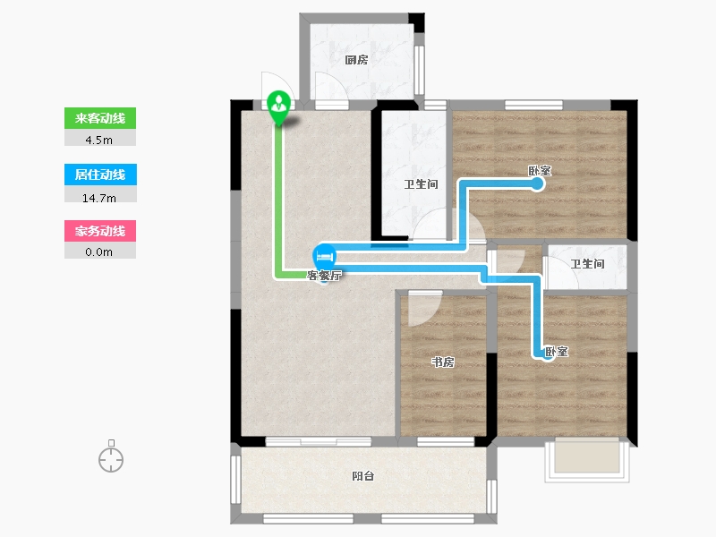 湖北省-黄冈市-东城首府-80.35-户型库-动静线