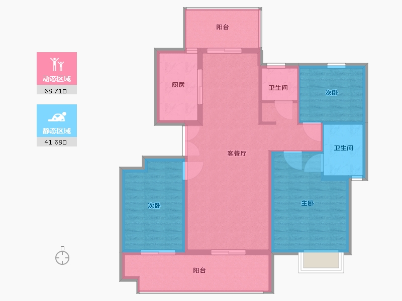 山东省-临沂市-宝德和園-100.00-户型库-动静分区