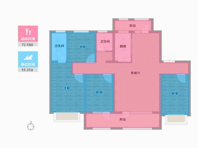 山东省-东营市-中南熙悦-114.02-户型库-动静分区