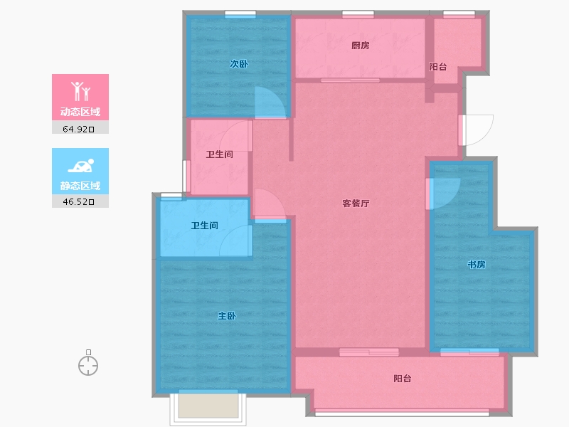 山东省-临沂市-金樾门第-100.01-户型库-动静分区