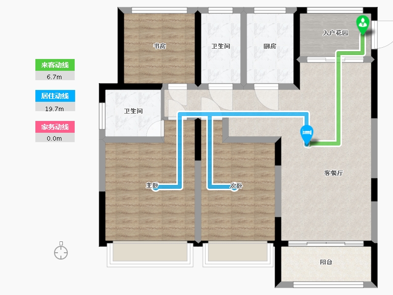 安徽省-蚌埠市-上河时代-101.09-户型库-动静线