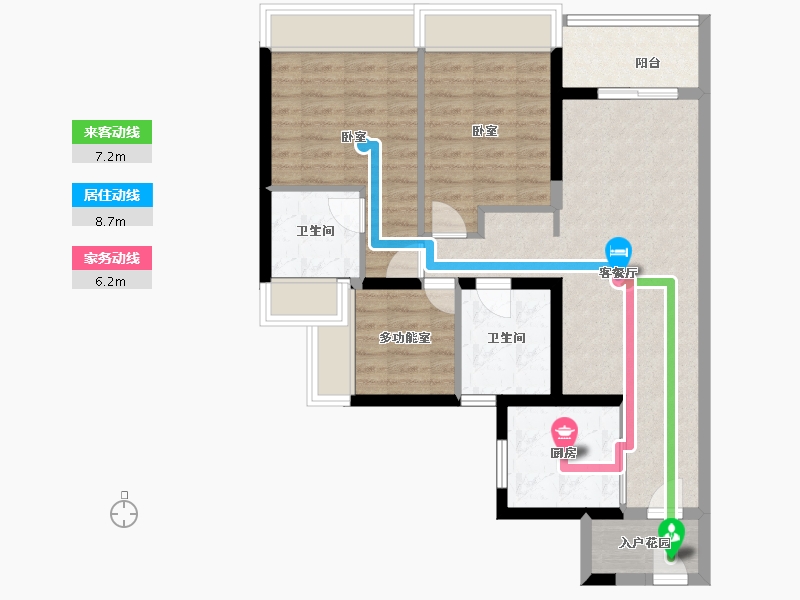 广东省-广州市-保利东郡-81.49-户型库-动静线