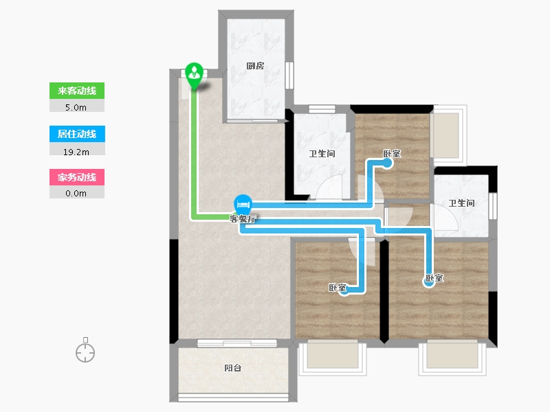 广东省-惠州市-海伦堡海伦源筑-66.20-户型库-动静线