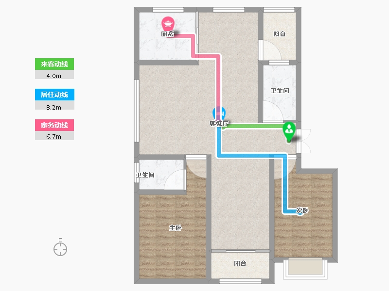 山东省-威海市-世昌名都-101.99-户型库-动静线