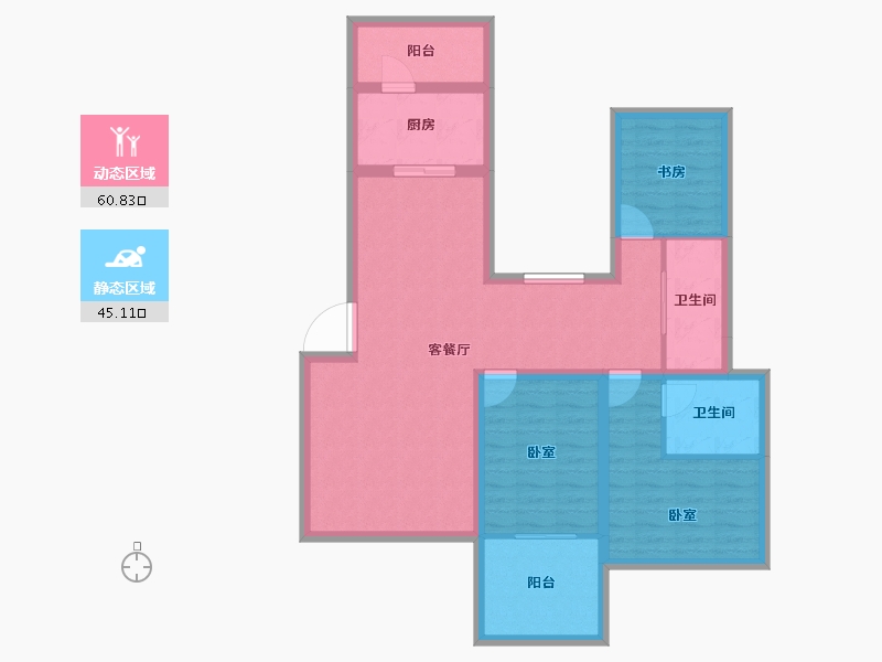 湖北省-黄冈市-山河万里-94.25-户型库-动静分区