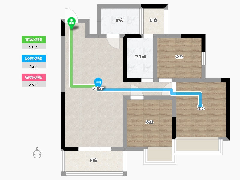 重庆-undefined-银河公园山水-68.16-户型库-动静线