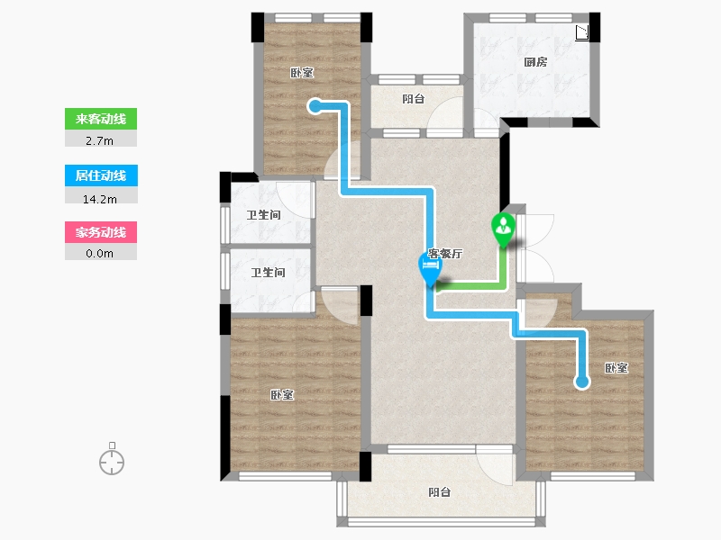 湖北省-襄阳市-宏泰中央公园-100.01-户型库-动静线