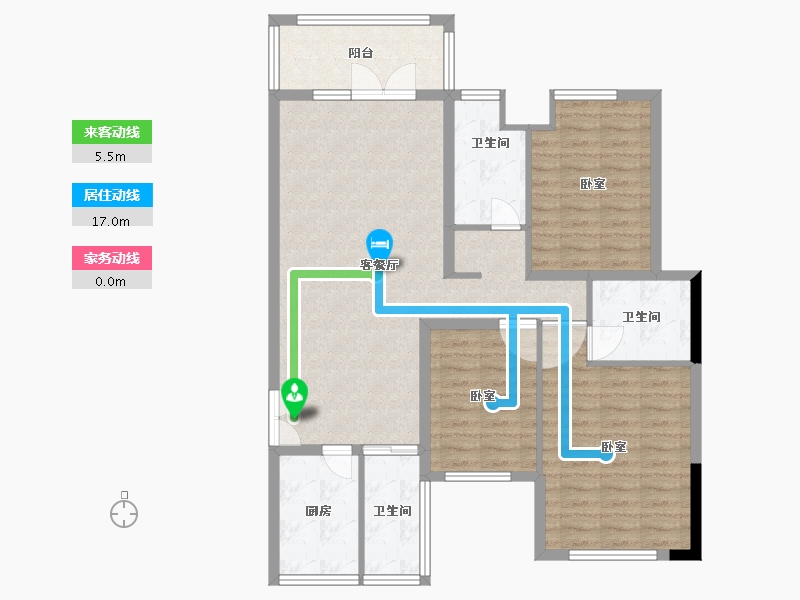 湖北省-宜昌市-领秀龙城-102.00-户型库-动静线