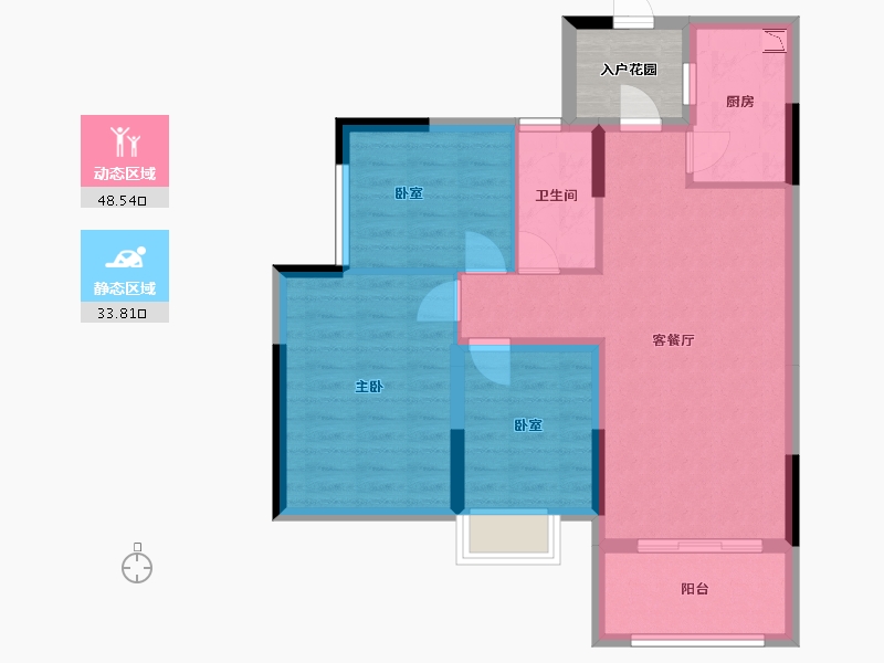 广东省-广州市-合汇学府名郡-77.22-户型库-动静分区