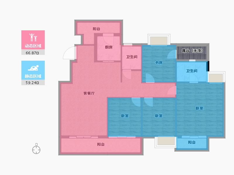 湖北省-武汉市-联投梓山郡-118.07-户型库-动静分区