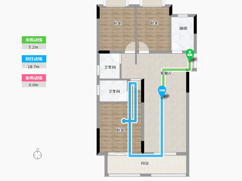 湖北省-孝感市-佳磐瑞府-101.29-户型库-动静线