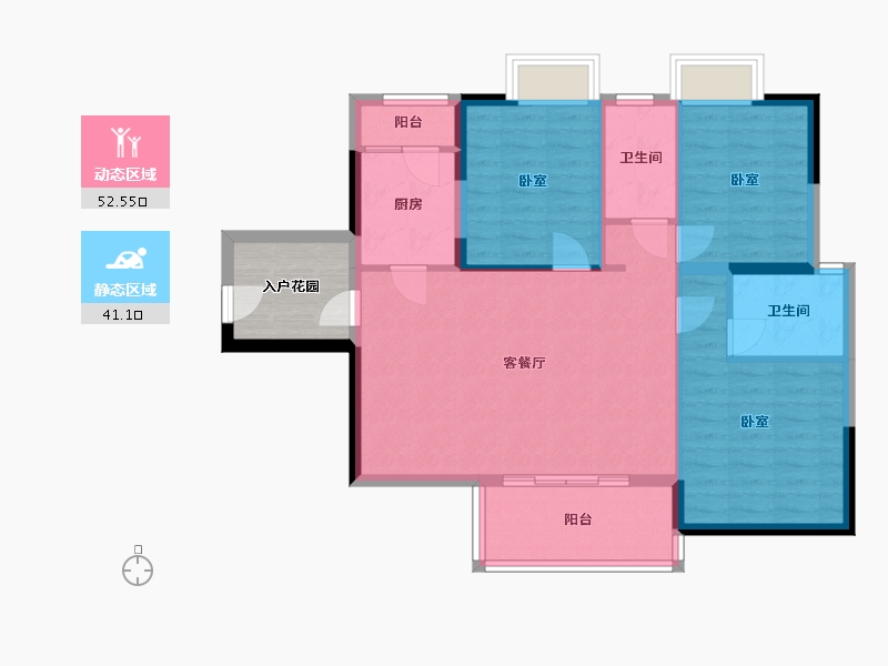 广东省-广州市-合汇学府名郡-90.00-户型库-动静分区