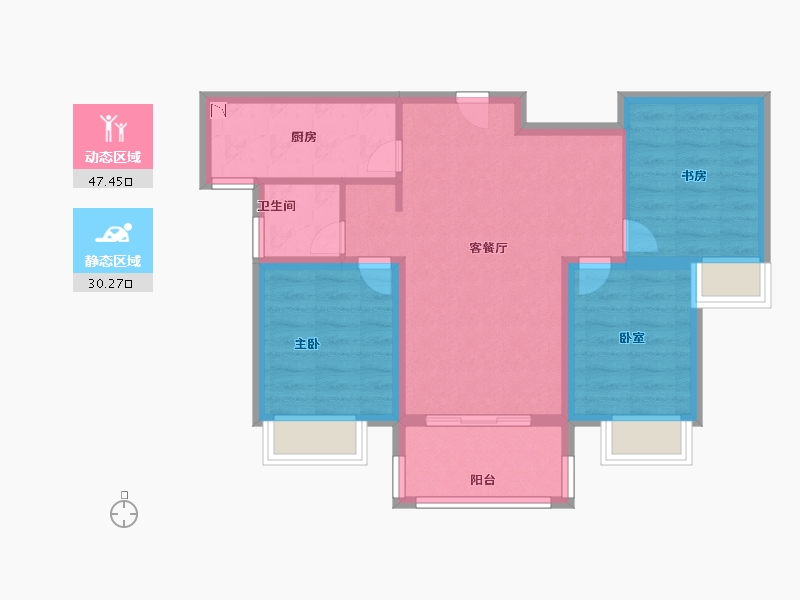 福建省-厦门市-招商兰溪谷-69.00-户型库-动静分区