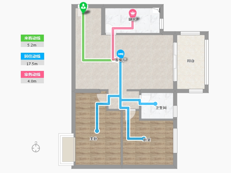 福建省-厦门市-招商兰溪谷-66.00-户型库-动静线