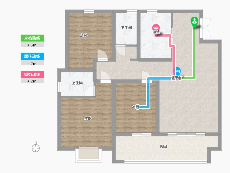 山东省-临沂市-科技公馆-98.00-户型库-动静线