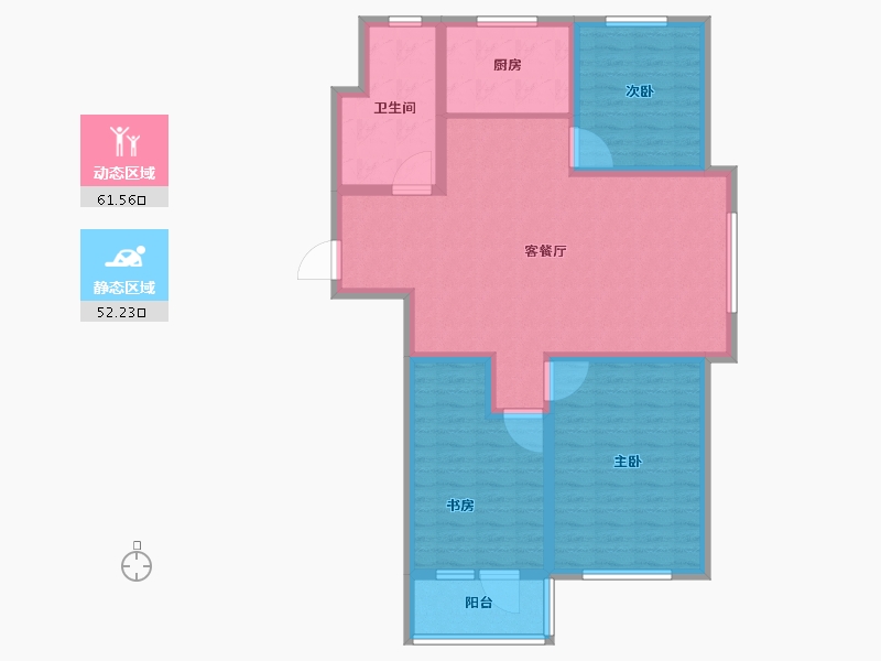 山东省-淄博市-冠博兰亭苑-101.99-户型库-动静分区