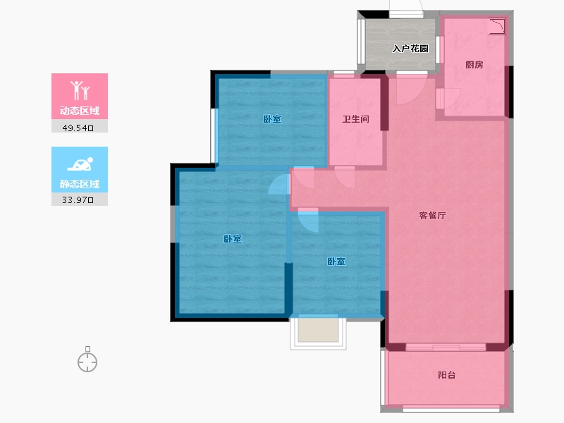 广东省-广州市-合汇学府名郡-77.99-户型库-动静分区