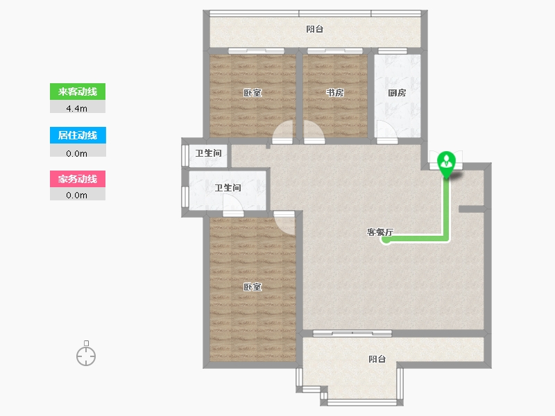 河南省-开封市-东润银基望京-120.62-户型库-动静线