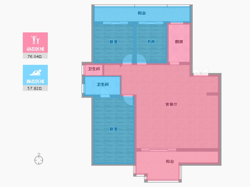 河南省-开封市-东润银基望京-120.62-户型库-动静分区