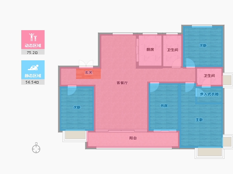 山东省-淄博市-天煜风华-118.20-户型库-动静分区