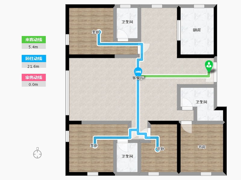 山东省-临沂市-慧谷LY100-123.27-户型库-动静线