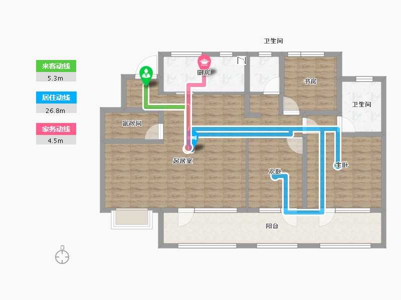 山东省-青岛市-中瑞鼎峰伴山府-114.00-户型库-动静线