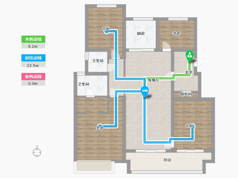 河南省-许昌市-中梁昱龙首府-103.99-户型库-动静线