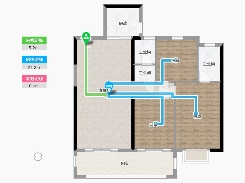 湖南省-岳阳市-中景世家-102.00-户型库-动静线