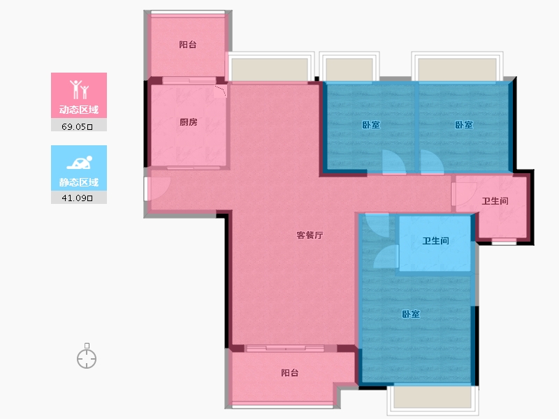 湖北省-武汉市-东方城三期-99.00-户型库-动静分区