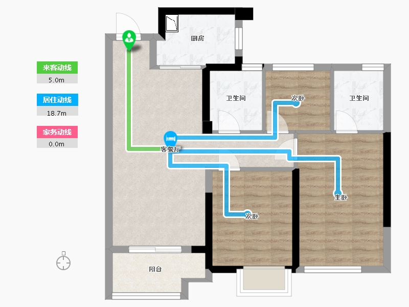 福建省-福州市-阳光城望海潮-73.01-户型库-动静线