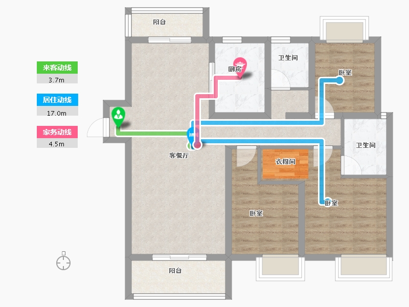 湖北省-孝感市-安陆水岸华府-93.46-户型库-动静线