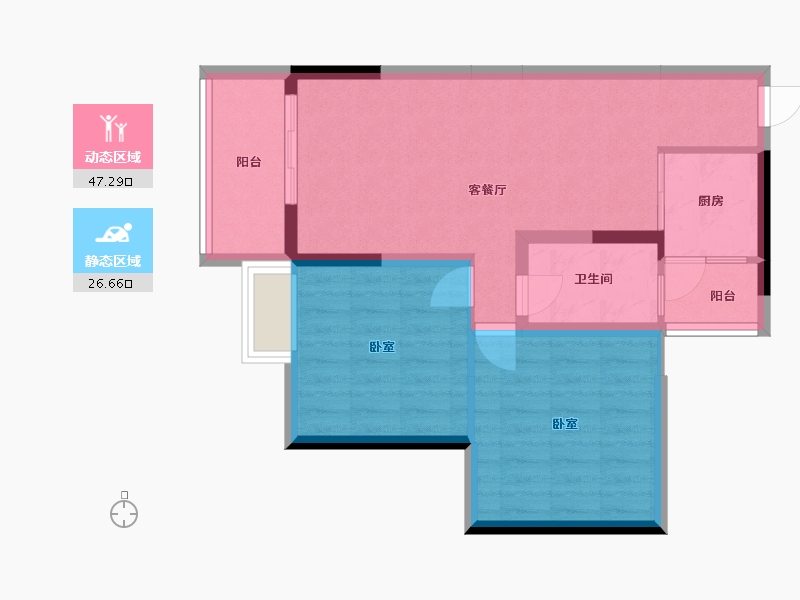 广东省-广州市-青春-65.98-户型库-动静分区