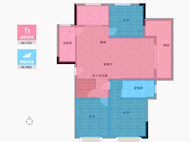 湖北省-武汉市-方园-103.65-户型库-动静分区