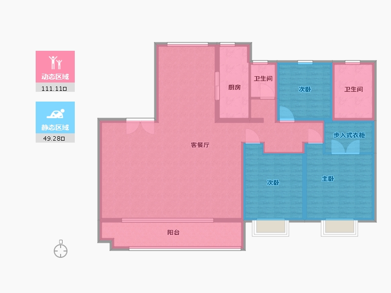 山东省-临沂市-儒辰璟宸府-146.00-户型库-动静分区