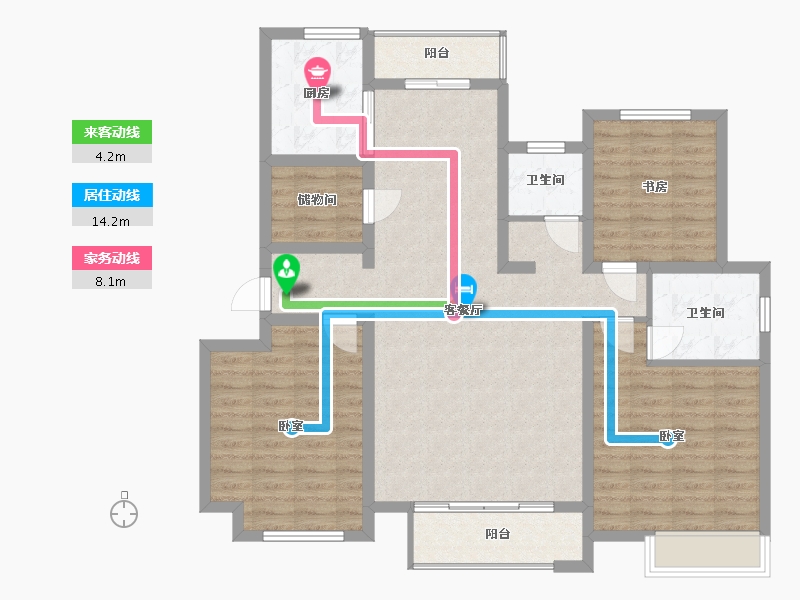 河南省-许昌市-建业北海森林半岛-113.09-户型库-动静线