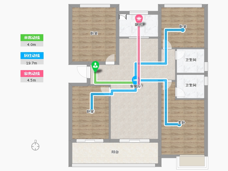 福建省-厦门市-保利住宅第5湾-102.00-户型库-动静线