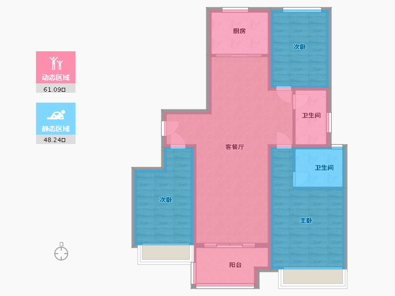 河南省-许昌市-中梁昱龙首府-98.00-户型库-动静分区