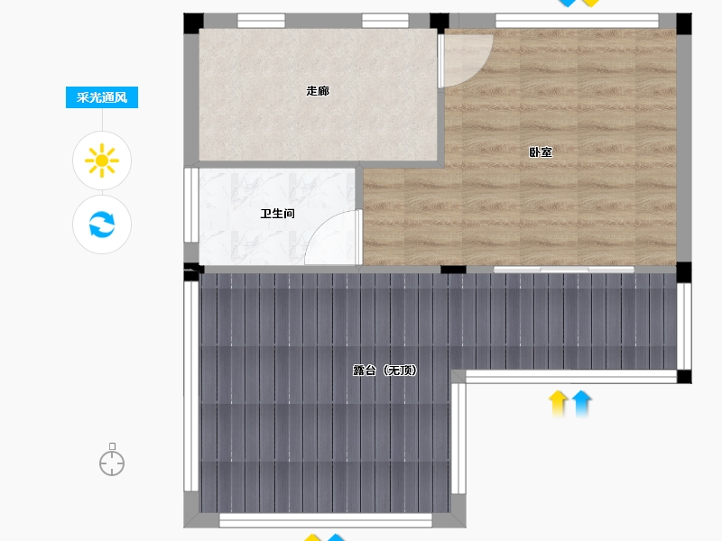 湖南省-衡阳市-雁湖生态健康文旅小镇-55.25-户型库-采光通风