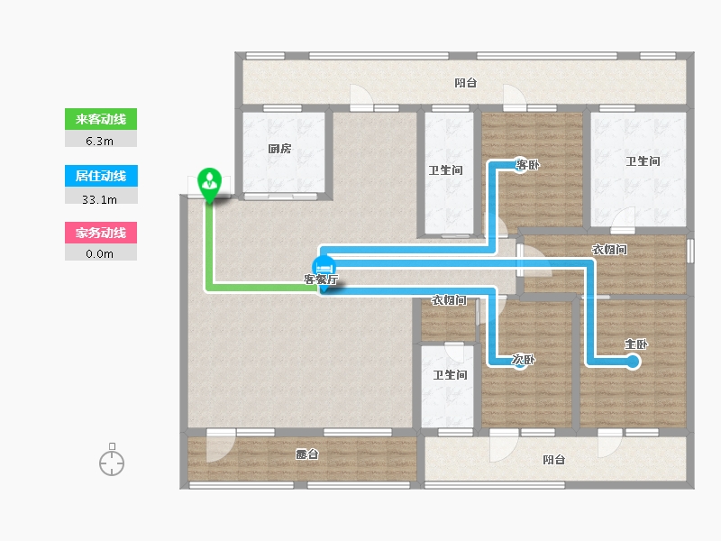 山东省-青岛市-青建金尊府-197.54-户型库-动静线