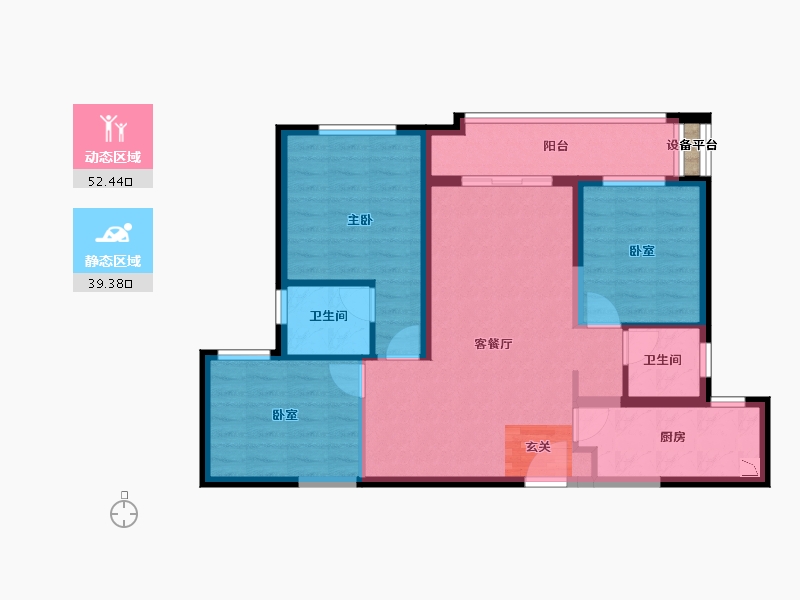 湖南省-长沙市-中海·熙湾-82.11-户型库-动静分区