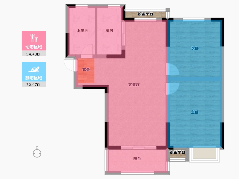 安徽省-宿州市-天鹅湾国际滨水社区-78.00-户型库-动静分区