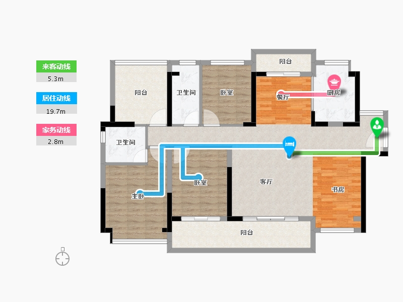 广东省-惠州市-昊翔源壹城峰荟-121.29-户型库-动静线