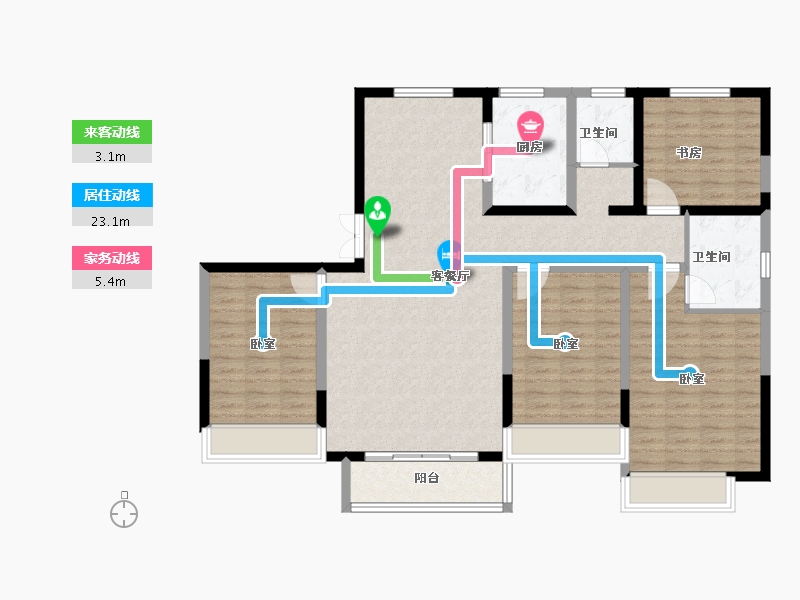 山东省-东营市-鑫都香山悦-122.02-户型库-动静线