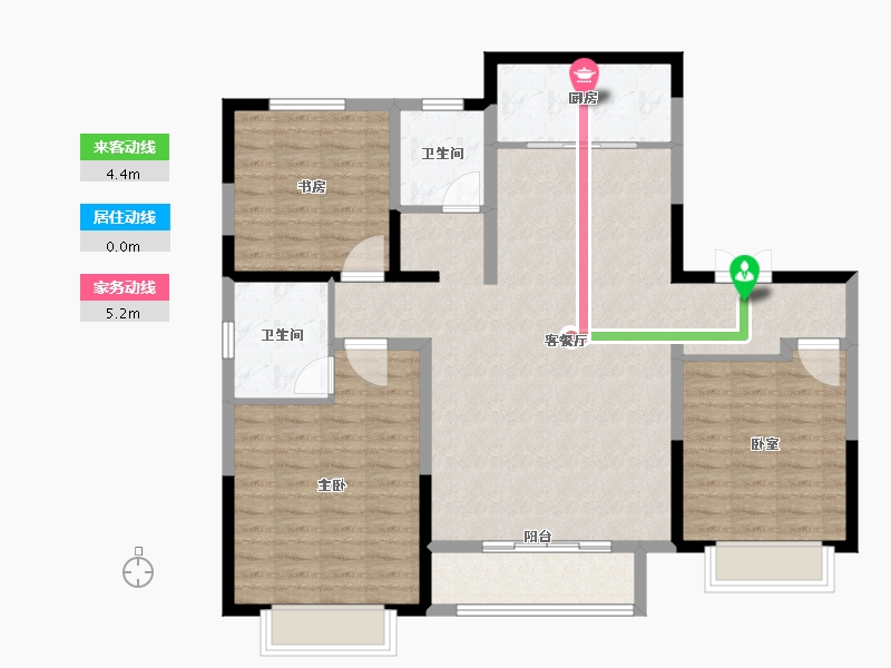 山东省-东营市-鑫都香山悦-112.88-户型库-动静线