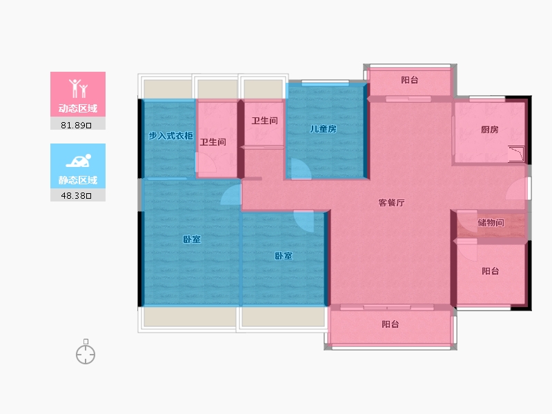 广东省-广州市-碧桂园状元府-117.17-户型库-动静分区