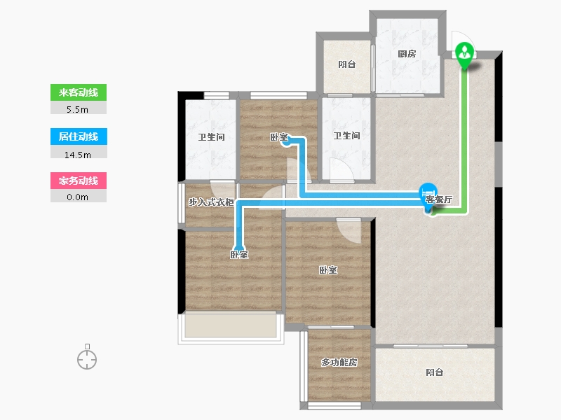 湖南省-衡阳市-合兴中心城-91.48-户型库-动静线