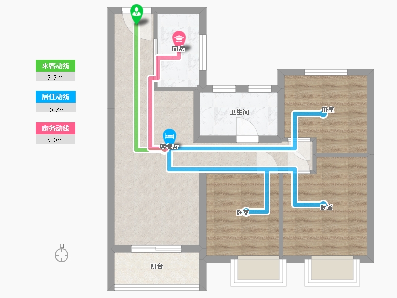 湖北省-武汉市-东原乐见城-63.01-户型库-动静线