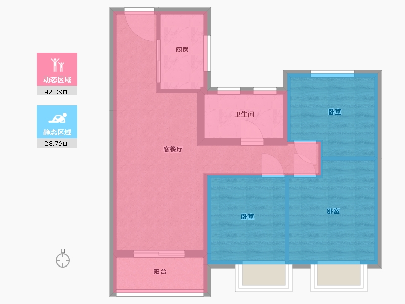 湖北省-武汉市-东原乐见城-63.01-户型库-动静分区