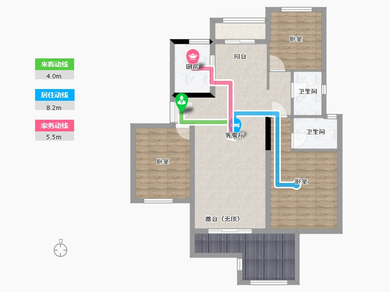 湖北省-武汉市-天熙楚世家-97.79-户型库-动静线